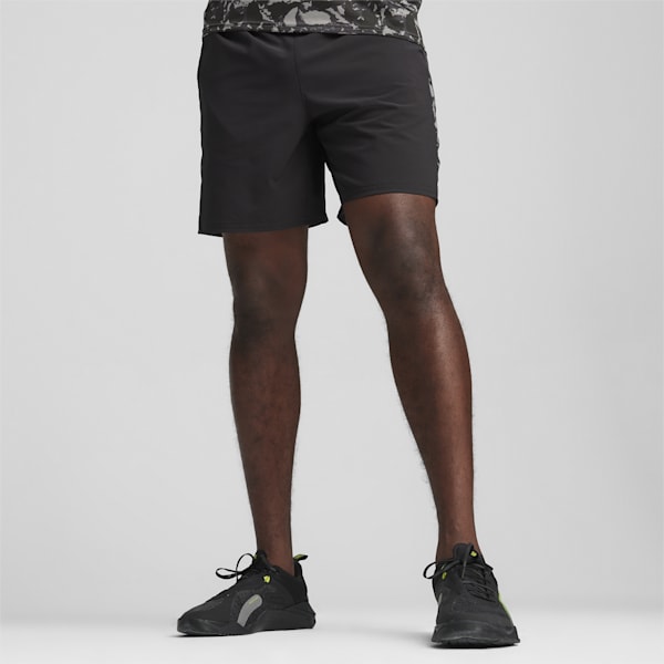 PUMA FIT 7" Men's Training Shorts, PUMA Black-Q1 print, extralarge-IND